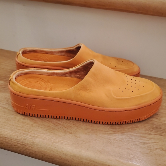 NEW Nike Womens Air Force 1 Lover XX Leather Mules Cinder Orange SZ 10 - Picture 4 of 11